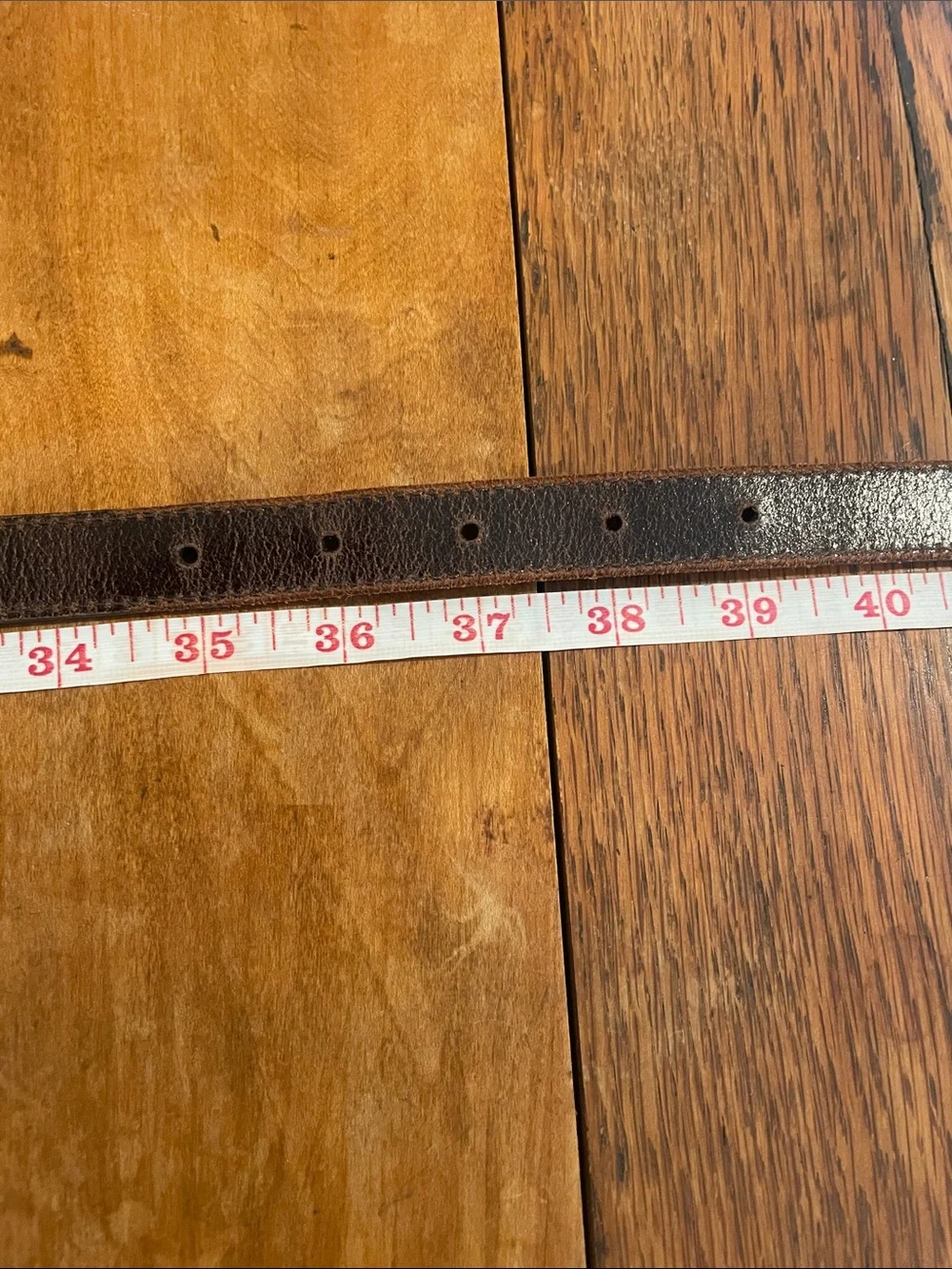Frye Reversible Leather Skinny Belt | Brown | Leather | Antique Brass Buckle
